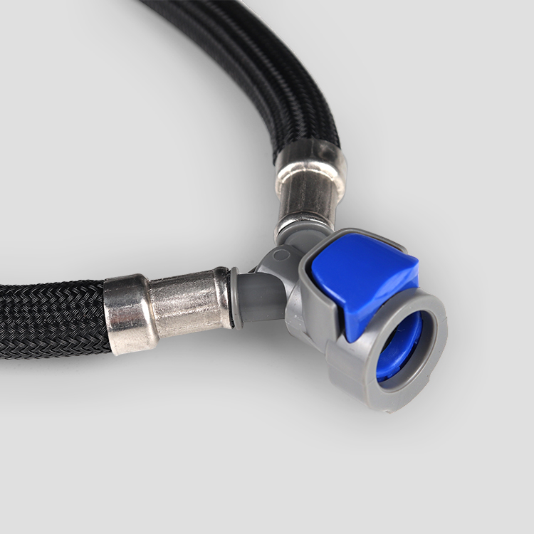 خرطوم معدني مضفر برأسين